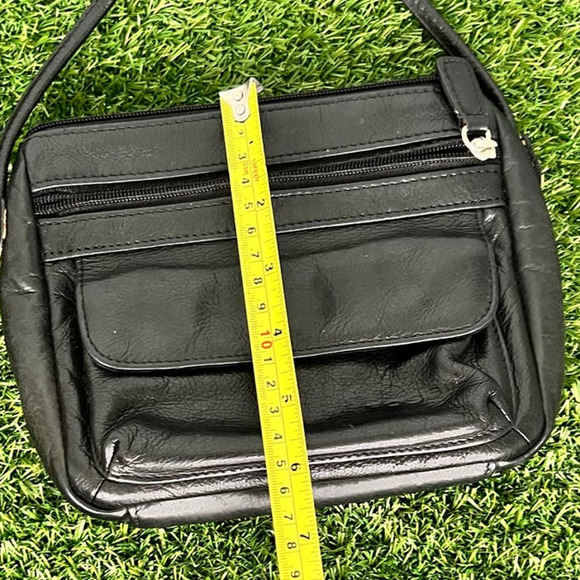 Vintage Fossil Black Genuine Leather Small Shoulder Purse - Picture 5 of 12